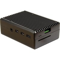 Inter-Tech 88887359 - Hülle - Raspberry Pi - Raspberry Pi - Schwarz - Aluminium - 90 mm
