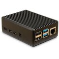 Inter-Tech 88887359 - Hülle - Raspberry Pi - Raspberry Pi - Schwarz - Aluminium - 90 mm