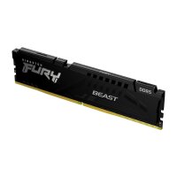 Kingston FURY Beast 16GB 5600MT/s DDR5 CL40 DIMMFURY Black - 16 GB - 1 x 16 GB - DDR5 - 288-pin DIMM - Schwarz