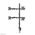 Neomounts FPMA-D550D4BLACK Monitorarm 13-32" - Klemme/Durchführung - 33 cm (13") - 81,3 cm (32") - 100 x 100 mm - Höhenverstellung - Schwarz