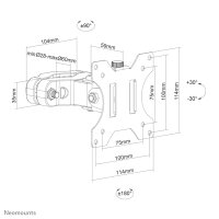 Neomounts FL40-430BL11 TV-Stangenhalterung 17-32" -...