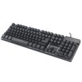 IC Intracom USB-Gaming-Tastatur mit LEDs und Metallunterseite - 12 Funktionstasten - Metallunterseite - farbige LED-Hintergrundbeleuchtung - 19 Anti-Ghosting-Tasten - Schutzklasse IPX4 (spritzwassergeschützt) - schwarz - Volle Größe (100%) - Kabelgebunden