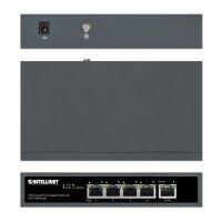 IC Intracom 4-Port Gigabit+1GE PD High PoE Switch