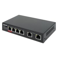 IC Intracom 6-Port Fast Ethernet Switch 4 PoE-Ports -...