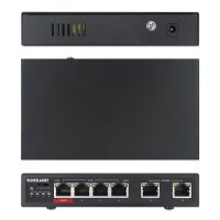 IC Intracom 6-Port Fast Ethernet Switch 4 PoE-Ports -...