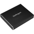 StarTech.com Dual Slot Festplattengehäuse für M.2 NGFF SATA SSDs - USB 3.1 (10Gbit/s) - RAID - SSD-Gehäuse - M.2 - M.2 - SATA - Serial ATA II - Serial ATA III - 10 Gbit/s - USB Anschluss - Schwarz