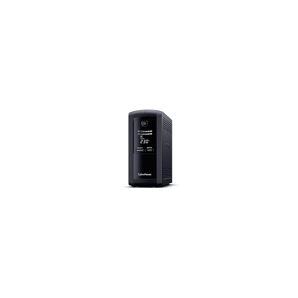 CyberPower Systems CyberPower VP1000EILCD Line-Interactive USV 1000VA/550W USB (HID) - AVR - LCD - RJ45 Lan Protection - Ausgang (6) IEC - Line-Interaktiv - 1 kVA - 550 W - Sine - 167 V - 295 V