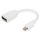 DIGITUS DB-340405-001-W - DisplayPort Adapterkabel, mini DP - DP St/Bu, 0.15m, DP 1.2 konform,