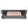 DIGITUS DN-91608S-EA - CAT 6A Patch Panel, geschirmt,8-Port 1HE, 10", Rack Mount,schwarz RAL 9005