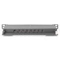 DIGITUS DN-91608S-SL-EA - CAT 6A Patch Panel, geschirmt,8-Port 1/2HE, 10", Rack Mount,schwarz RAL 9005