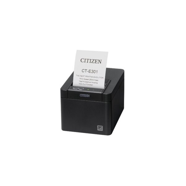 Citizen CT-E301 Printer USB Only Black - POS-Drucker - Thermotransferdruck