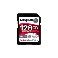 Kingston 128GB Canvas React Plus SDXC UHS-II 300R/260W U3...