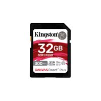 Kingston 32GB Canvas React Plus SDHC UHS-II 300R/260W U3...