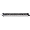 Brennenstuhl 1390007009 - 2 m - Aluminium - Aluminium - Schwarz - 9 AC-Ausgänge - 16 A - Schwarz