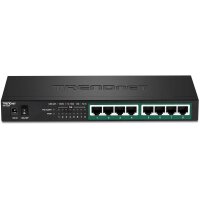 TRENDnet TPE-TG84 8-Port PoE Switch Gigabit PoE+ 65W -...