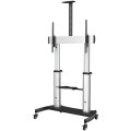 StarTech.com TV-Wagen - Heavy Duty Fernsehständer mit Rollen für 60-100 Zoll-Displays (100kg) - Höhenverstellbarer - rollender Flachbildschirm-Bodenständer - Universal-Fernsehhalterung mit Ablage - 2,54 m (100") - 200 x 200 mm - 1000 x 600 mm - -10 - 5° -