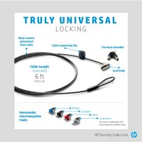 HP Sure Key Cable Lock - 1,83 m - Schlüssel -...