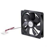 StarTech.com 120mm Gehäuselüfter - Lüfter für PC Gehäuse mit LP4 Molex Stecker - Ventilator - 12 cm - 2000 RPM - 30 dB - 72,94 cfm - Schwarz