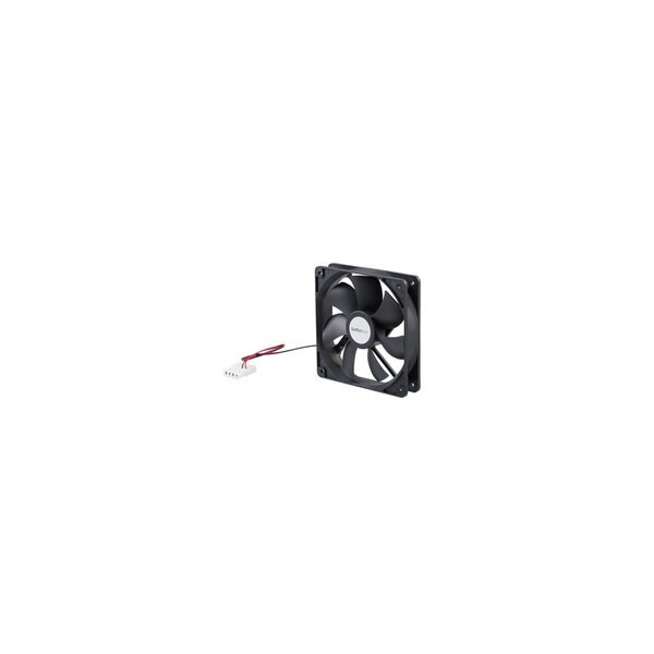 StarTech.com 120mm Gehäuselüfter - Lüfter für PC Gehäuse mit LP4 Molex Stecker - Ventilator - 12 cm - 2000 RPM - Schwarz