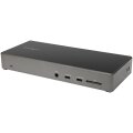 StarTech.com USB-C Dock - Triple 4K Monitor USB Typ-C Docking Station - 100W Power Delivery 3.0 - DP 1.4 Alt Mode & DSC - 2x DisplayPort 1.4/HDMI 2.0 - 6xUSB (2x 10Gbps) - Windows/Chrom - Kabelgebunden - USB 3.2 Gen 2 (3.1 Gen 2) Type-C - 100 W - 3,5 mm -