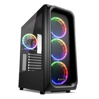 Sharkoon TK5M RGB ATX - Desktop - PC - Schwarz - ATX -...