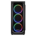Sharkoon TK5M RGB ATX - Desktop - PC - Schwarz - ATX - micro ATX - Mini-ITX - Metall - Kunststoff - Gehärtetes Glas - Multi