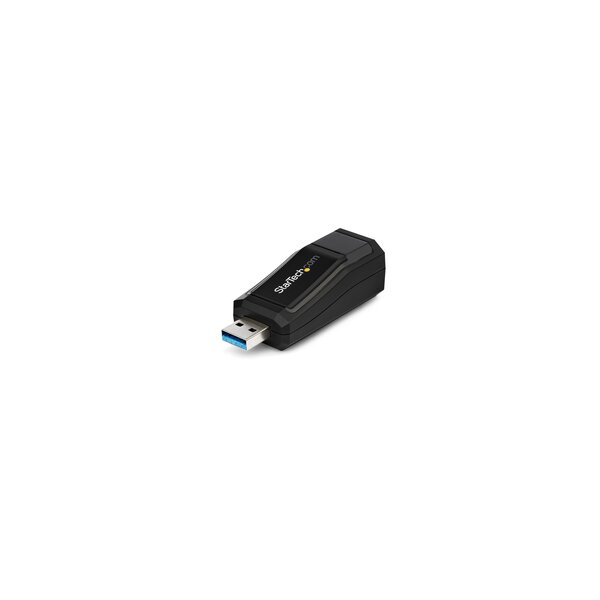 StarTech.com USB 3.0 auf Gigabit Ethernet Lan Adapter - Schwarz - Kabelgebunden - USB - Ethernet - 1000 Mbit/s - Schwarz
