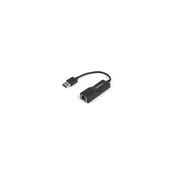 StarTech.com USB 2.0 10/100 Mbit Ethernet Adapter - Lan Nic USB Netzwerkadapter - Kabelgebunden - USB - Ethernet - 200 Mbit/s - Schwarz