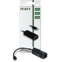 Inter-Tech ARGUS IT-811 - Schwarz - Realtek RTL8153 - 25...