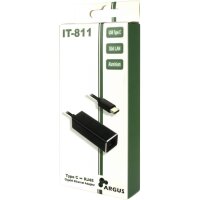 Inter-Tech ARGUS IT-811 - Schwarz - Realtek RTL8153 - 25 mm - 230 mm - 17 mm - 25 g