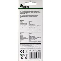 Inter-Tech ARGUS IT-811 - Schwarz - Realtek RTL8153 - 25 mm - 230 mm - 17 mm - 25 g