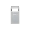 Kingston DataTraveler 256GB Micro 200MB/s Metal USB 3.2 Gen 1 - 256 GB - USB Typ-A - 3.2 Gen 1 (3.1 Gen 1) - 200 MB/s - Ohne Deckel - Silber