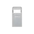 Kingston DataTraveler 128GB Micro 200MB/s Metal USB 3.2 Gen 1 - 128 GB - USB Typ-A - 3.2 Gen 1 (3.1 Gen 1) - 200 MB/s - Ohne Deckel - Silber