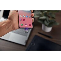 Kingston DataTraveler 128GB microDuo 3C 200MB/s dual USB-A + USB-C - 128 GB - USB Type-A / USB Type-C - 3.2 Gen 1 (3.1 Gen 1) - 200 MB/s - andere - Edelstahl - Violett