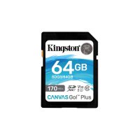 Kingston Canvas Go! Plus - 64 GB - SD - Klasse 10 - UHS-I - 170 MB/s - 70 MB/s