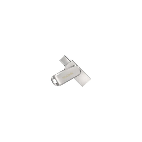 SanDisk Ultra Dual Drive Luxe - 128 GB - USB Type-A / USB Type-C - 3.2 Gen 1 (3.1 Gen 1) - 150 MB/s - Drehring - Edelstahl