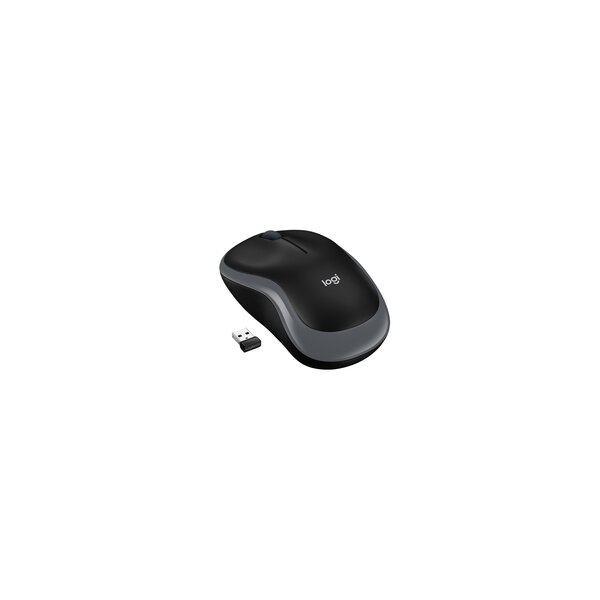Logitech M185 - Beidhändig - Optisch - RF Wireless - 1000 DPI - Grau