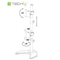 Techly Schreibtischhalterung für 2 LCD TV LED 13"-27", mit Standfuß