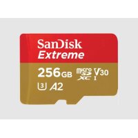 SanDisk Extreme microSDXC 256GB+SD Adapater 190MB/s...