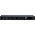 Inter-Tech SW-0816 - Stahl - Schwarz - LED - 8 AC-Ausgänge - C13-Koppler - C20-Koppler