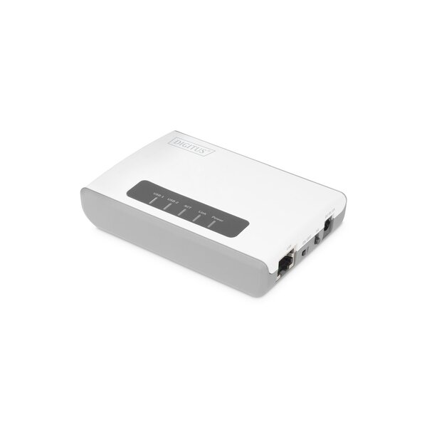 DIGITUS 2-Port USB 2.0 Wireless Multifunktions-Network Server, 300 Mbps