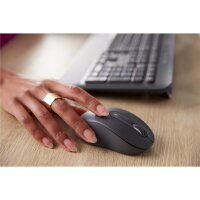 Logitech 920-010994 - Kabellos - Bluetooth - Membran Key Switch - QWERTZ - Graphit - Maus enthalten
