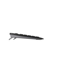 Cherry Stream Wireless - Volle Größe (100%) - Verkabelt & Kabellos - RF kabellos + USB - QWERTZ - Schwarz