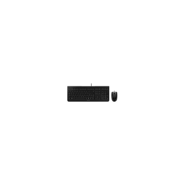 Cherry DC 2000 - Kabelgebunden - USB - Membran Key Switch - QWERTZ - Schwarz - Maus enthalten