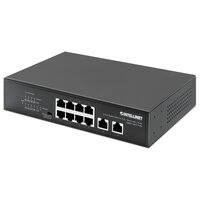Intellinet 8-Port Gigabit Ethernet PoE+ Switch mit 2 RJ45...