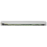 Intellinet 24-Port Cat6a Patchpanel - geschirmt - FTP - 1 HE - Klemmleisten mit 90 Grad abgewinkelten Kabeleinführungen - grau - IEEE 802.3,IEEE 802.3ab,IEEE 802.3u - Gigabit Ethernet - Cat6a - F/UTP (FTP) - 22/24 - Grau