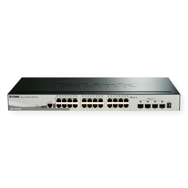 D-Link Switch DGS-1510-28X E DGS151028X DGS-1510-28X/E - Switch - Glasfaser (LWL)
