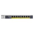 Netgear GS108LP - Unmanaged - Gigabit Ethernet (10/100/1000) - Power over Ethernet (PoE) - Rack-Einbau - 1U - Wandmontage