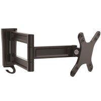 StarTech.com Monitorarm für Wandmontage - Zwei Gelenke - 15 kg - 33 cm (13") - 68,6 cm (27") - 75 x 75 mm - 100 x 100 mm - Schwarz