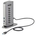 StarTech.com USB-C USB-A-Dock - Hybrid Universal USB 3.0 Dockingstation für USB-C- oder USB-A-Laptop - Dual-Monitor 4K 60Hz HDMI / DisplayPort - 6x USB-A - GbE - USB 3.1 Gen 1 - Windows/Mac - Kabelgebunden - USB 3.2 Gen 1 (3.1 Gen 1) Type-B - Schwarz - Gr